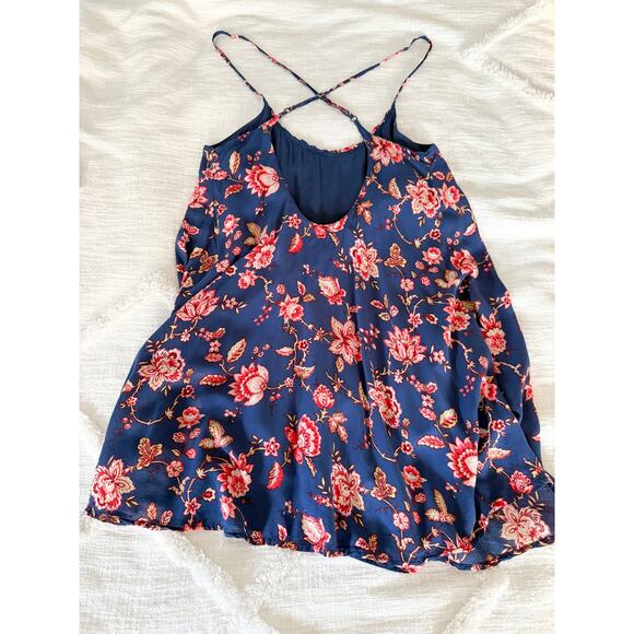 Abercrombie & Fitch | Floral Mini Dress Blue Pink | Sz S - Picture 6 of 9
